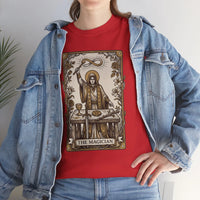 The Magician Tarot Card T-Shirt - Heavyweight 100% Cotton Classic Tee - Unisex White