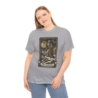 The Hermit Tarot T-Shirt - Medium Weight Cotton Classic Tee - Unisex White