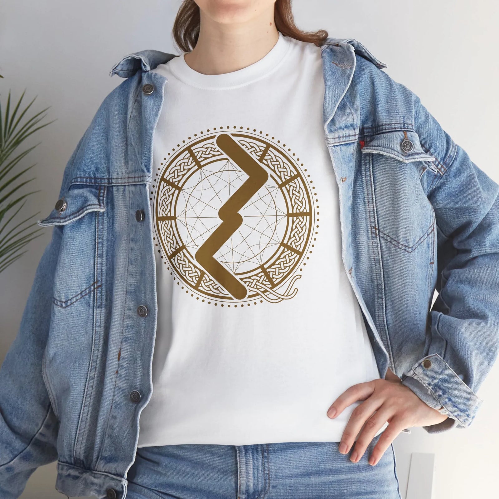 Jera Rune Harvest Cycle Graphic T-Shirt - Heavy Cotton Classic Fit Tee - Unisex White