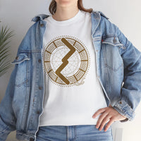 Jera Rune Harvest Cycle Graphic T-Shirt - Heavy Cotton Classic Fit Tee - Unisex White