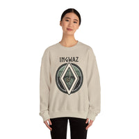 Ingwaz Rune Seed Potential Sweatshirt - Classic Fit Heavy Blend Crewneck - Unisex Ash
