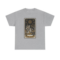 Tarot The Star Card Graphic T-Shirt - Heavy Cotton Classic Fit Tee - Unisex Off White