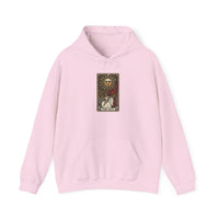 The Sun Tarot Card Hoodie - Heavy Blend Cotton-Poly Fleece Pullover - Unisex White