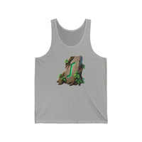 Eihwaz Yggdrasil Rune Tank Top - Soft Ring-Spun Cotton Jersey - Unisex White