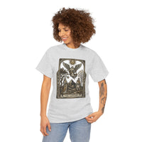 The Lovers Tarot Card Graphic T-Shirt - Heavy Cotton Classic Fit Tee - Unisex White
