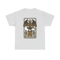 The Devil Tarot Card Graphic T-Shirt - Heavy Cotton Classic Fit Tee - Unisex White