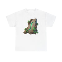 Eihwaz Yew Tree Rune T-Shirt - Heavy 100% Cotton Classic Fit - Unisex White