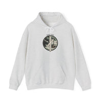 Nauthiz Rune Necessity Graphic Hoodie - Soft Cotton-Poly Fleece Pullover - Unisex White