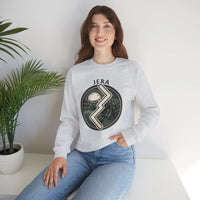 Jera Rune Harvest Field Sweatshirt - Medium Weight Cotton Blend Crewneck - Unisex White