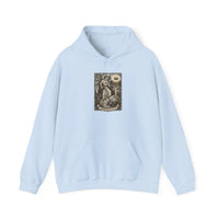 Temperance Tarot Card Hoodie - Heavy Blend Fleece Pullover - Unisex White