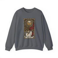 The Sun Tarot Card Sweatshirt - Heavy Blend Fleece Crewneck - Unisex White