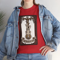 The Hanged Man Tarot Card T-Shirt - Heavy Cotton Classic Fit Tee - Unisex White
