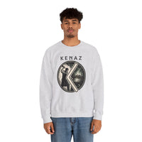 Kenaz Rune Blacksmith Forge Sweatshirt - Soft Cotton Blend Crewneck Fleece - Unisex White