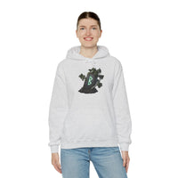 Berkana Birch Rune Graphic Hoodie - Soft Cotton-Poly Blend Pullover - Unisex White