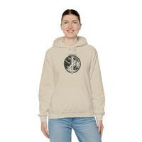 Nauthiz Rune Necessity Graphic Hoodie - Soft Cotton-Poly Fleece Pullover - Unisex White