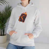 Kenaz Rune Torch Flame Hoodie - Soft Fleece Pullover Hoodie - Unisex White