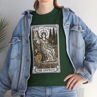 Empress Tarot Card Graphic T-Shirt - Heavy Cotton Classic Fit Tee - Unisex White