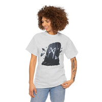 Mannaz Rune Humanity T-Shirt - Heavy Cotton Classic Fit Tee - Unisex White