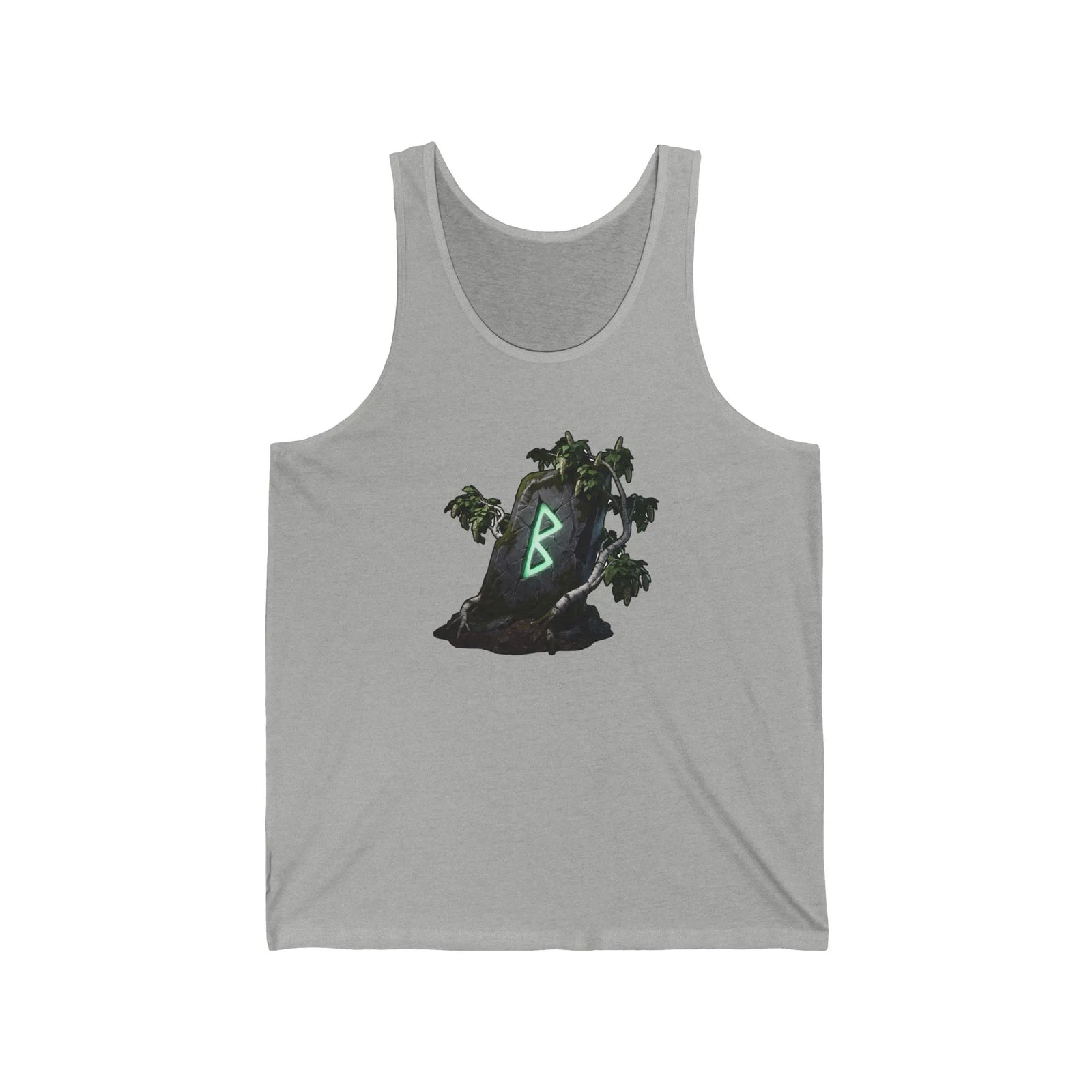 Berkana Rune Birch Earth Mother Tank Top - Soft Airlume Cotton Jersey - Unisex White