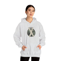 Gebo Rune Gift Exchange Hoodie - Heavy Blend Fleece Pullover - Unisex White
