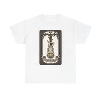 The Hanged Man Tarot Card T-Shirt - Heavy Cotton Classic Fit Tee - Unisex White