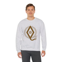 Ingwaz Rune Seed Potential Sweatshirt - Classic Fit Cotton-Poly Crewneck - Unisex White