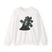 Berkana Rune Birch Tree Sweatshirt - Heavy Blend Crewneck - Unisex White