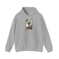 The Fool Tarot Card Hoodie - Heavy Blend Cotton Blend Pullover - Unisex White