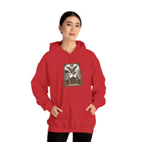 The Lovers Tarot Card Hoodie - Medium-Weight Fleece Pullover - Unisex White