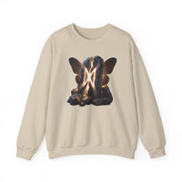 Dagaz Rune Stone Butterfly Sweatshirt - Heavy Blend Cotton Poly Crewneck - Unisex Off-White