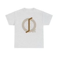 ᛇ Eihwaz Rune Yew World Tree T-Shirt - Heavy Cotton Classic Fit Tee - Unisex White