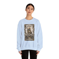 The Magician Tarot Card Sweatshirt - Heavy Blend Fleece Crewneck Pullover - Unisex Warm White