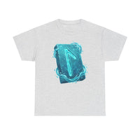 Laguz Water Rune Intuition Graphic T-Shirt - Heavy Cotton Classic Fit Tee - Unisex White