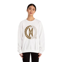 Dagaz Rune Dawn & Dusk Sweatshirt - Heavy Blend Classic Fit Crewneck - Unisex White