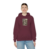 Temperance Tarot Card Hoodie - Heavy Blend Fleece Pullover - Unisex White