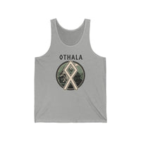 Othala Runic Symbol Tank Top - Soft Combed Ringspun Jersey - Unisex White