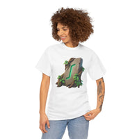 Eihwaz Yew Tree Rune T-Shirt - Heavy 100% Cotton Classic Fit - Unisex White