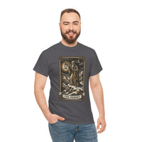 The Hermit Tarot T-Shirt - Medium Weight Cotton Classic Tee - Unisex White