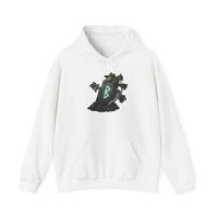 Berkana Birch Rune Graphic Hoodie - Soft Cotton-Poly Blend Pullover - Unisex White
