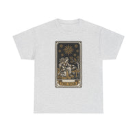 Tarot The Star Card Graphic T-Shirt - Heavy Cotton Classic Fit Tee - Unisex Off White