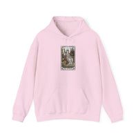 The Empress Tarot Card Hoodie - Heavyweight Cotton Blend Pullover - Unisex Ash