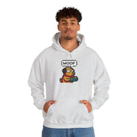 Player One 8-Bit Gaming Dog Hoodie - Soft Cotton-Poly Blend Fleece - Unisex White
