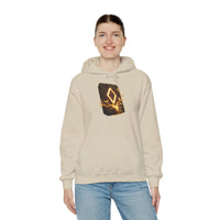 Ingwaz Runic Seed Hoodie - Warm Cotton Blend Pullover - Unisex White