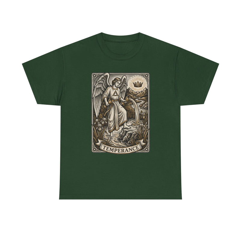 Temperance Angel Tarot Card T-Shirt - Heavy Cotton Classic Fit Tee - Unisex White