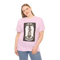 The Hanged Man Tarot Card T-Shirt - Heavy Cotton Classic Fit Tee - Unisex White