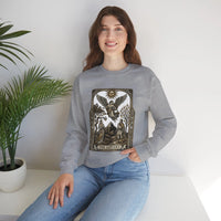 The Lovers Tarot Card Sweatshirt - Heavy Blend Fleece Crewneck - Unisex White