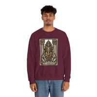 Hierophant Tarot Card Sweatshirt - Heavy Blend Crewneck Fleece - Unisex Ash
