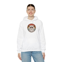 Persian Cat 70s Sunset Aviators Hoodie - Soft Cotton-Poly Blend Pullover - Unisex White