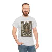 Hierophant Tarot Card Graphic T-Shirt - Heavy Cotton Classic Fit Tee - Unisex White