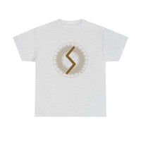 Sowulo Rune Sun Guidance T-Shirt - Heavy Cotton Classic Fit Tee - Unisex White